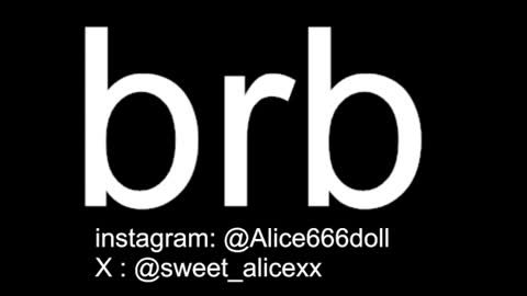 NEW ACCOUNT  ALICE  online show from 07/25/26, 09:56