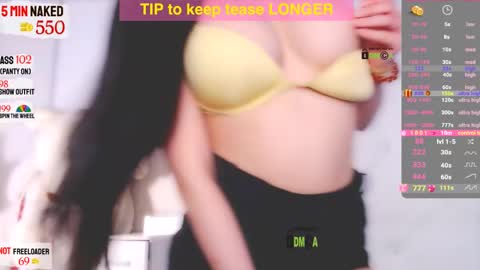 Snapshot of asian_gf chatting on 03/08/25, 01:47 usually start stream about 10 pm PST 1 am EST online show from 03/08/25, 01:47