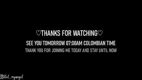 In instagran bel myangel online show from 04/18/26, 07:58