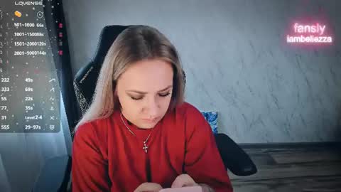 Snapshot of bellezza_ chatting on 06/24/26, 12:37 Your Annabelle Wolf online show from 06/24/26, 12:37
