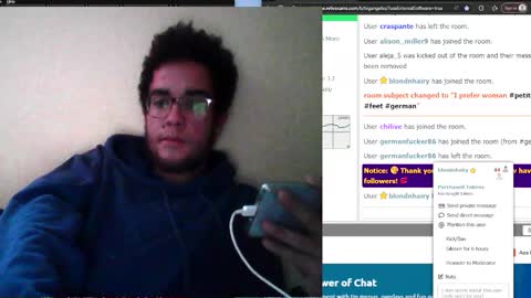 Snapshot of bigangelxs chatting on 11/03/25, 11:22 newSurprise online show from 11/03/25, 11:22