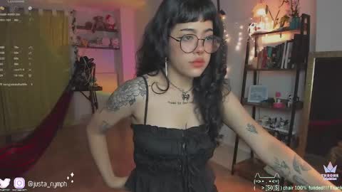 Snapshot of blushing_nymph chatting on 02/03/25, 03:09 Im Nym Justa nymph on twitter and IG online show from 02/03/25, 03:09