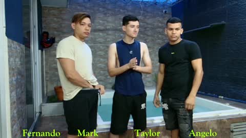 Snapshot of boysgang_sex chatting on 01/19/25, 11:34 Angelo Mark Fernando Taylor online show from 01/19/25, 11:34