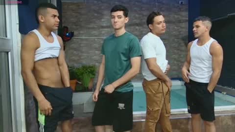 Snapshot of boysgang_sex chatting on 02/19/25, 11:28 Angelo Mark Fernando Taylor online show from 02/19/25, 11:28