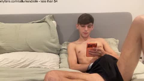 Snapshot of callumandcole chatting on 07/19/26, 11:08 ColeCallum online show from 07/19/26, 11:08