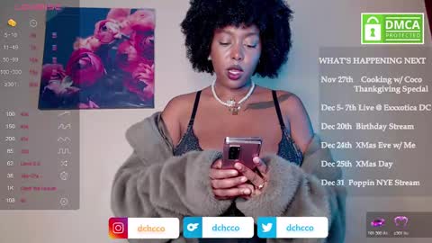 Snapshot of dchcco chatting on 11/14/25, 01:59 Duchess Coco - Coco Puffs online show from 11/14/25, 01:59