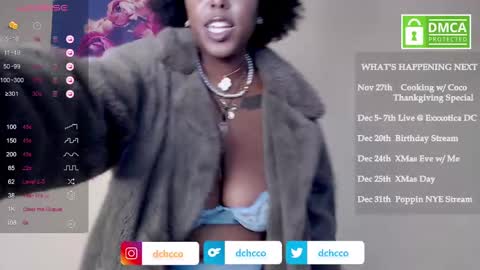 Snapshot of dchcco chatting on 11/14/25, 07:23 Duchess Coco - Coco Puffs online show from 11/14/25, 07:23