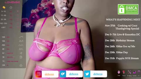 Snapshot of dchcco chatting on 11/18/25, 12:05 Duchess Coco - Coco Puffs online show from 11/18/25, 12:05