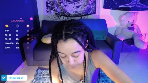 Snapshot of ela_0 chatting on 01/21/25, 11:35 Ela Help me reach 100 thumbs up online show from 01/21/25, 11:35