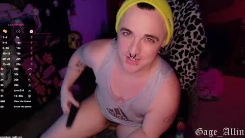 Gage Allin AKA Alpha Pussy online show from 10/24/25, 09:44