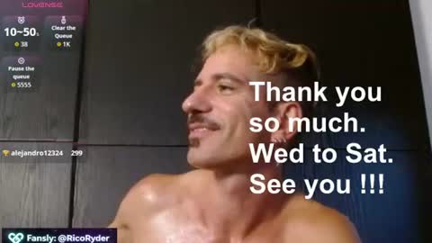 Rico Ryder online show from 07/10/26, 05:26