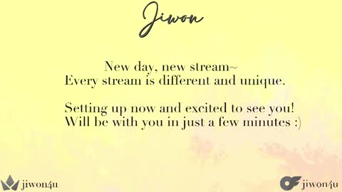 Jiwon online show from 02/22/25, 12:40