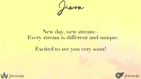Jiwon online show from 02/25/26, 10:08
