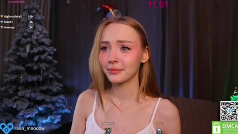 Snapshot of lissa_meooow chatting on 01/11/25, 03:34 your Liza again. Next stream Dec. 1 at 2 or 3 GMT online show from 01/11/25, 03:34