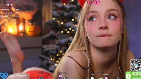 Snapshot of lissa_meooow chatting on 02/01/25, 01:30 your Liza again. Next stream Dec. 1 at 2 or 3 GMT online show from 02/01/25, 01:30
