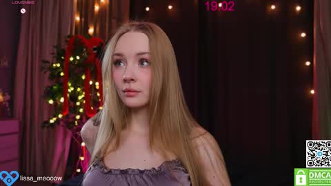 Snapshot of lissa_meooow chatting on 02/19/25, 04:44 your Liza again. Next stream Dec. 1 at 2 or 3 GMT online show from 02/19/25, 04:44