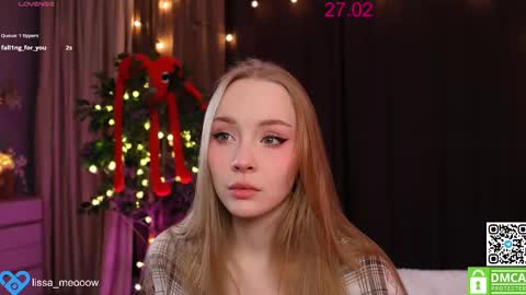 Snapshot of lissa_meooow chatting on 02/27/25, 03:36 your Liza again. Next stream Dec. 1 at 2 or 3 GMT online show from 02/27/25, 03:36