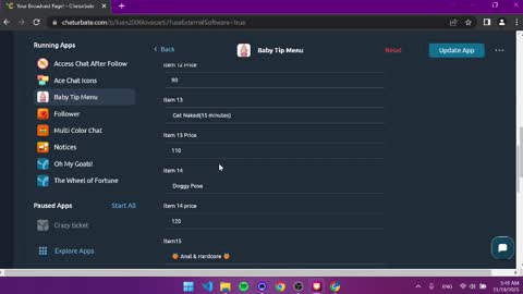 Snapshot of luan2006lovecarti chatting on 11/19/25, 01:49 luan online show from 11/19/25, 01:49