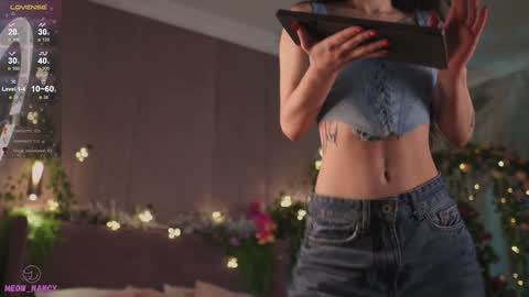 Snapshot of meow_nancy chatting on 01/03/25, 08:21 Heeyyooo Im Nans Subscribe to me I will be glad online show from 01/03/25, 08:21