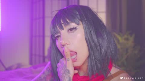 Snapshot of nekyra_san chatting on 01/14/25, 02:08 Mely Birthday party saturday night BYO online show from 01/14/25, 02:08