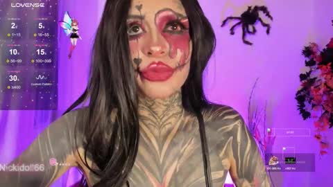 Snapshot of nicki_1 chatting on 10/31/25, 05:30 Help me reach 100 thumbs up online show from 10/31/25, 05:30