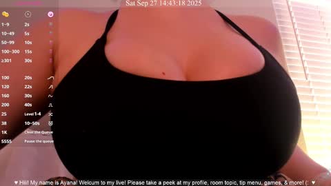Ayana Delatorre online show from 09/27/25, 09:42