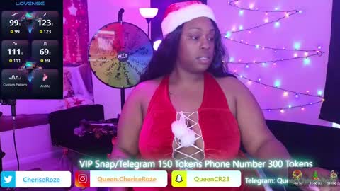 Queen Cherise Roze online show from 12/25/24, 09:33