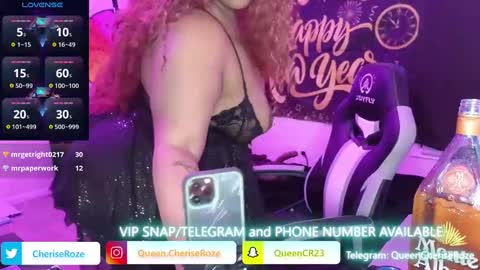 Queen Cherise Roze online show from 01/01/25, 03:56