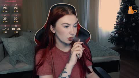 Snapshot of redhaired_kitty chatting on 01/21/25, 09:03 Lina online show from 01/21/25, 09:03