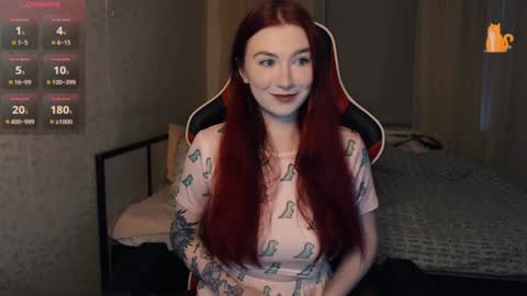 Snapshot of redhaired_kitty chatting on 01/30/25, 07:29 Lina online show from 01/30/25, 07:29