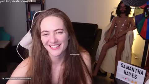 Snapshot of samanthahayesxoxo chatting on 01/15/25, 03:00 The Real Samantha Hayes haha online show from 01/15/25, 03:00