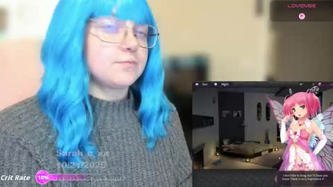 Snapshot of sarah_e_xx chatting on 10/22/25, 12:44 Sarah online show from 10/22/25, 12:44