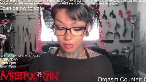 Mistrx Sin online show from 03/06/26, 09:55