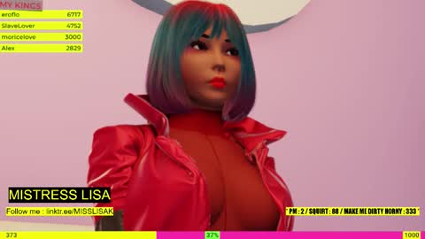  MISTRESS LISA  FIRST 3DXCHAT CAMGIRL   3dxchat anime gaming mistress domina online show from 12/20/25, 11:23