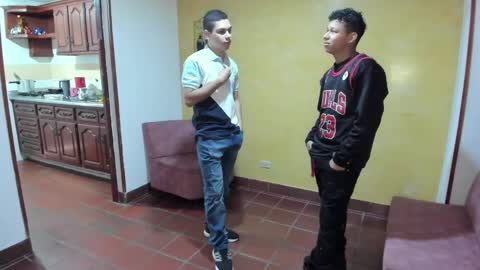 Snapshot of thechambertsecret chatting on 02/17/25, 01:42 Stacy Triny Nacho and the maid Geltrudis online show from 02/17/25, 01:42