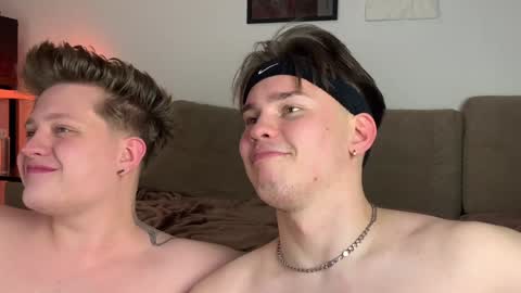 Snapshot of twoguyspleasure chatting on 01/12/25, 09:08 Noah blonde and Josh dark hair Nike guy online show from 01/12/25, 09:08