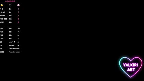 Snapshot of valkiriart chatting on 02/14/25, 03:54 valkiriart online show from 02/14/25, 03:54