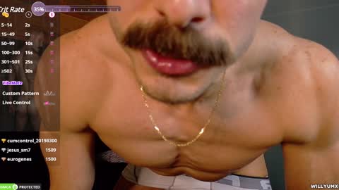 Snapshot of willyumx chatting on 01/11/25, 04:38 William Miguel online show from 01/11/25, 04:38