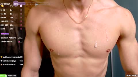 Snapshot of willyumx chatting on 01/22/25, 12:06 William Miguel online show from 01/22/25, 12:06