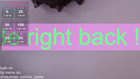 Xo Sadie online show from 02/09/25, 09:49