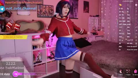 Snapshot of yourcutewaifu chatting on 02/14/25, 01:18 Lina Fansly online show from 02/14/25, 01:18