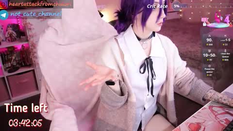 Snapshot of yourcutewaifu chatting on 10/23/25, 07:07 Lina Fansly online show from 10/23/25, 07:07