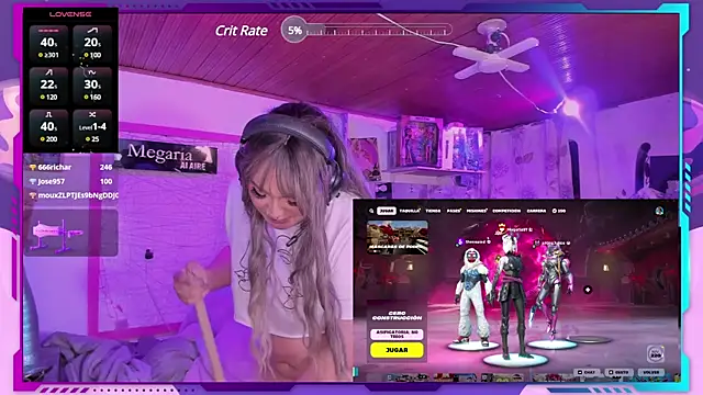 MegariaB online show from 02/10/25, 07:15