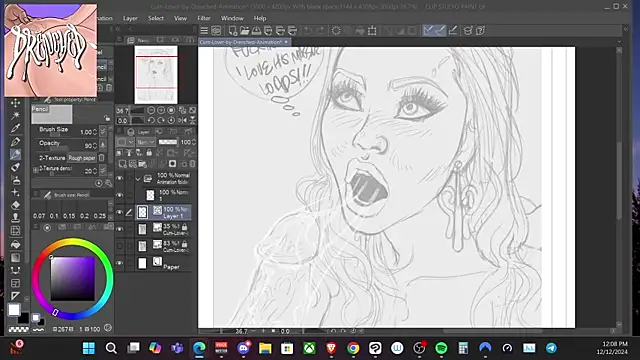 DrenchedArt online show from 12/12/24, 08:10