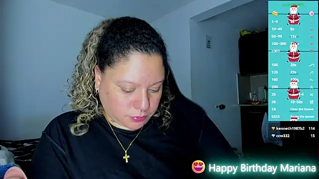 Snapshot of mariana_maze chatting on 12/26/24, 11:32 mariana maze online show from 12/26/24, 11:32