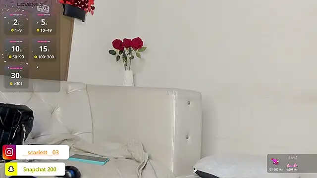 Snapshot of Scarlet_03 chatting on 02/25/25, 08:09 Scarlet 03 online show from 02/25/25, 08:09