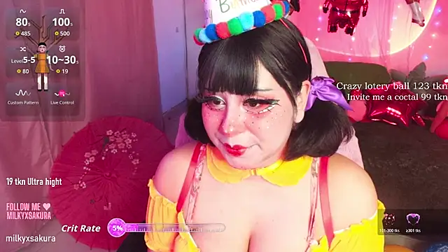 MilkyXSakura online show from 02/08/26, 01:20