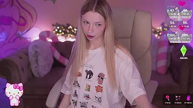 Snapshot of EviStar chatting on 12/18/25, 08:31 EviStar online show from 12/18/25, 08:31