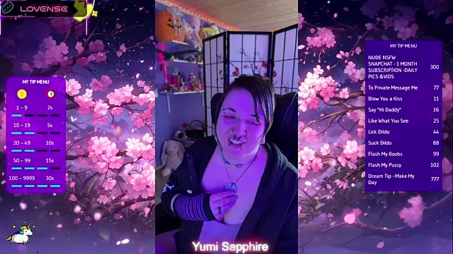 yumi sapphire online show from 04/21/26, 08:44