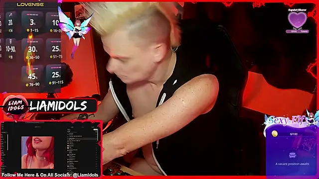 LiamIdols online show from 01/17/25, 03:45